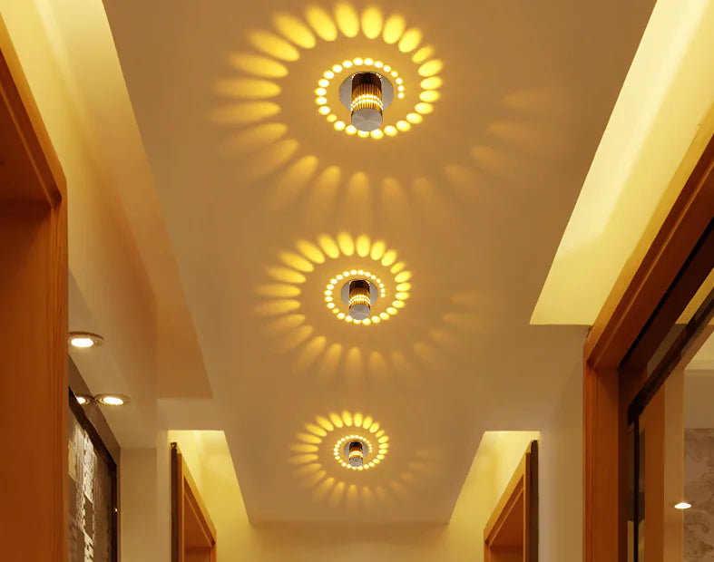 LED Spiral Wall Light