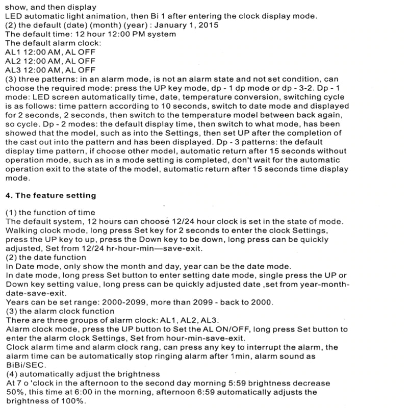 3D LED Digital Clock