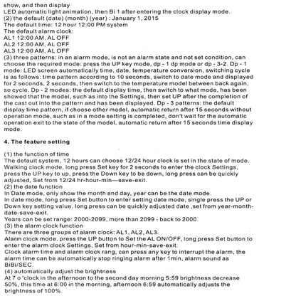 3D LED Digital Clock