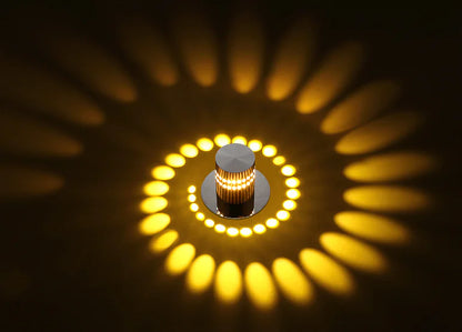 LED Spiral Wall Light