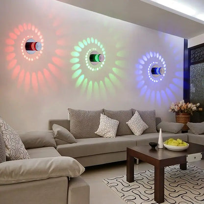 LED Spiral Wall Light
