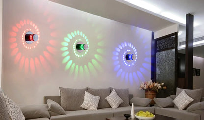 LED Spiral Wall Light