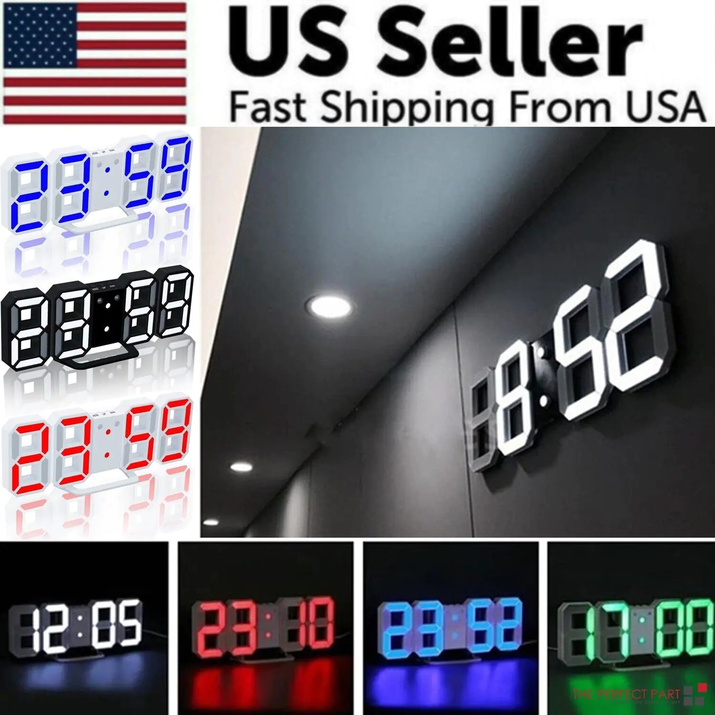 3D LED Digital Clock