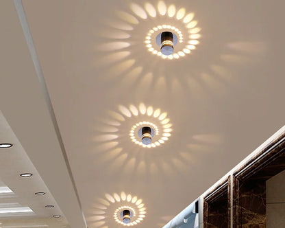 LED Spiral Wall Light