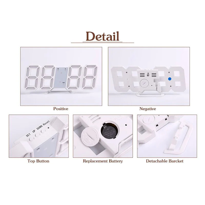 3D LED Digital Clock