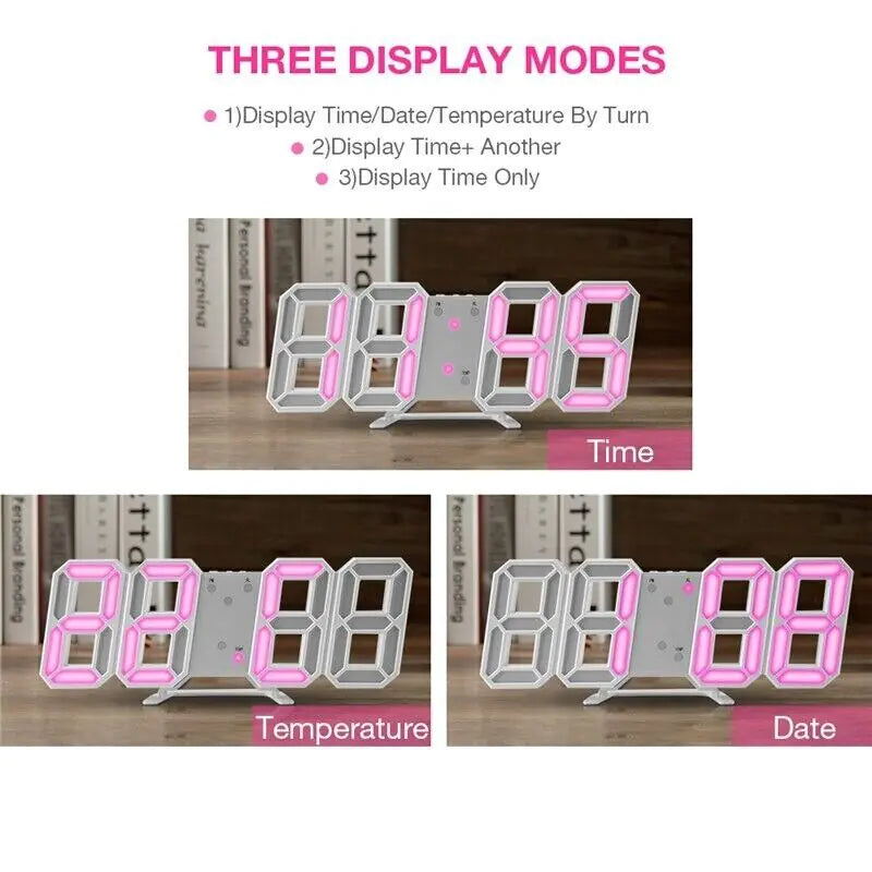 3D LED Digital Clock