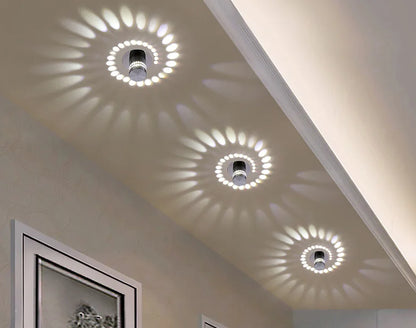 LED Spiral Wall Light