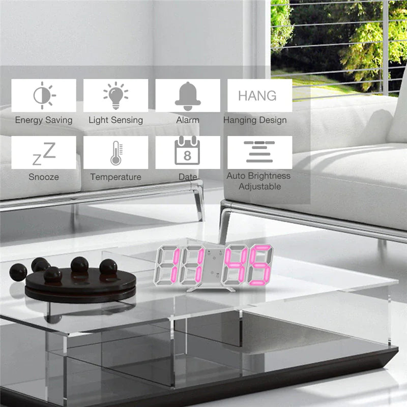 3D LED Digital Clock